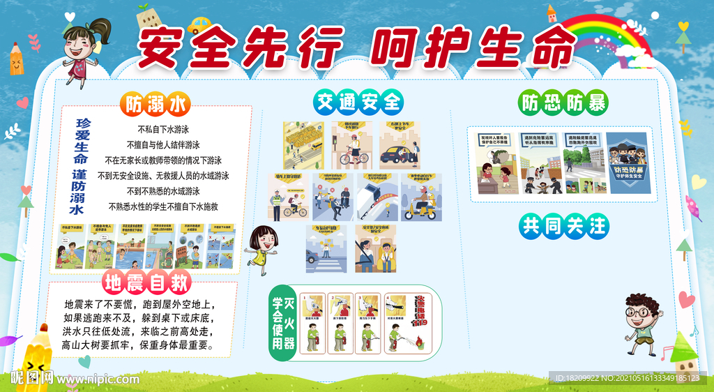 预防溺水展板