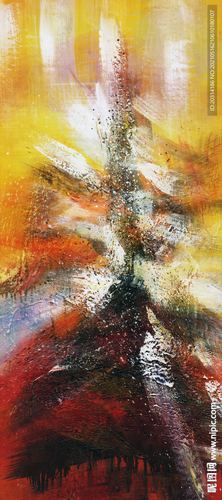 抽象油画软装配画