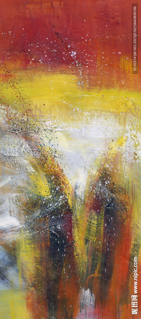 灵感抽象画玄关壁画