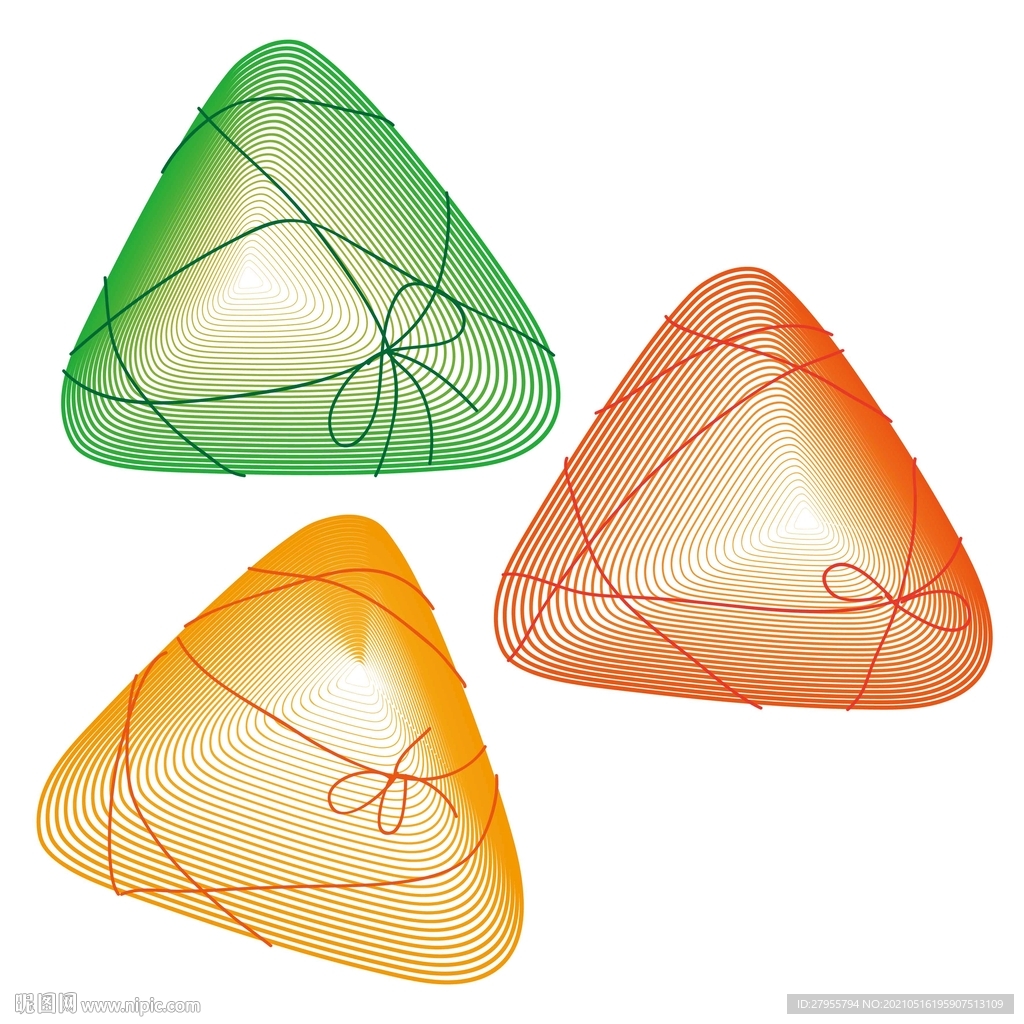 粽手绘插画矢量