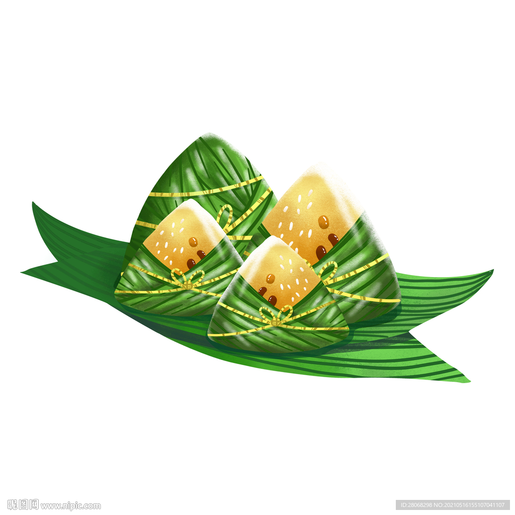 卡通插画粽子元素