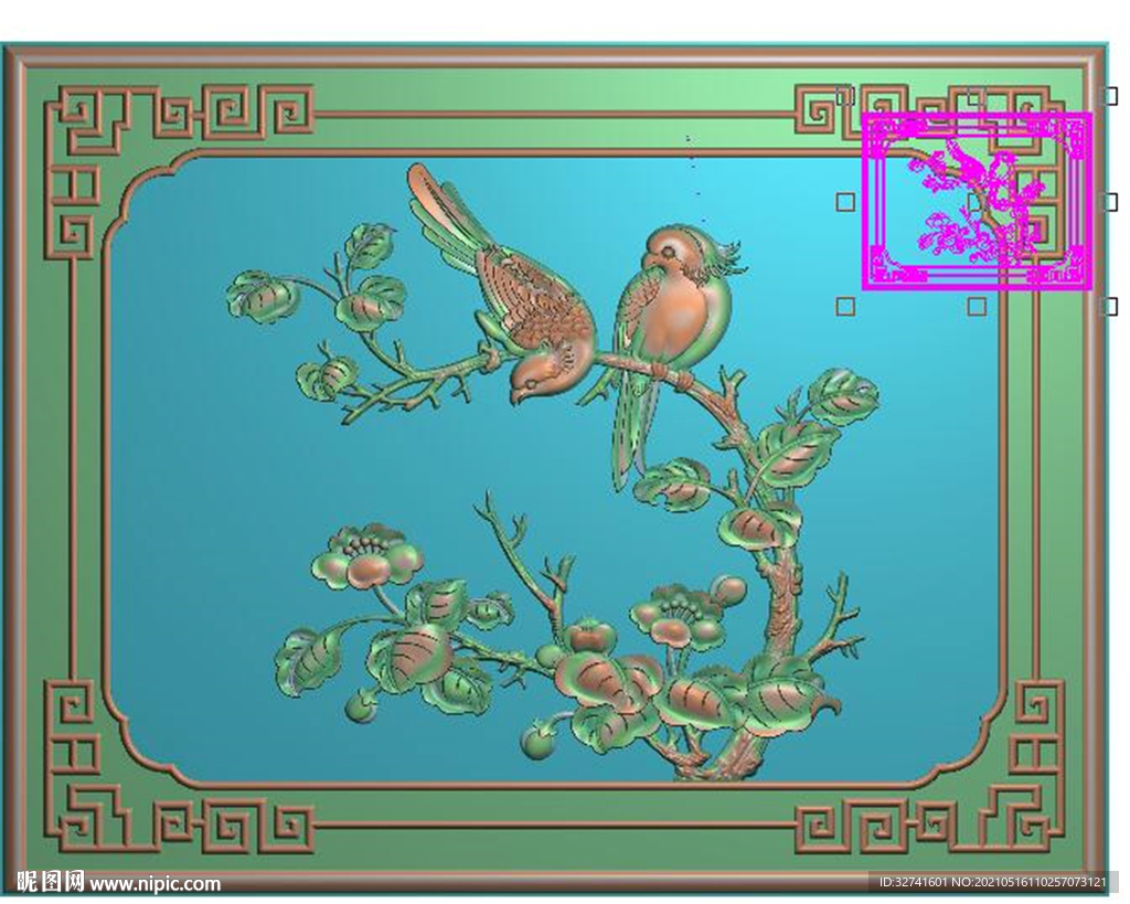 花鸟椅靠