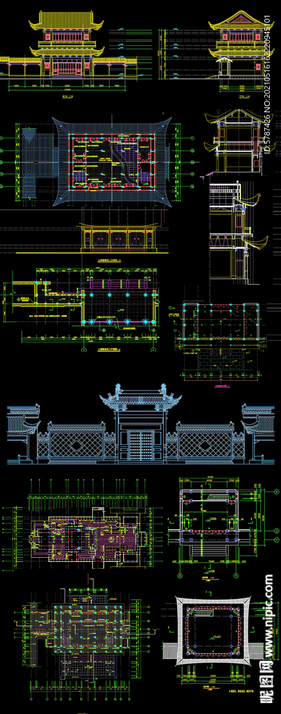大观楼古建筑图