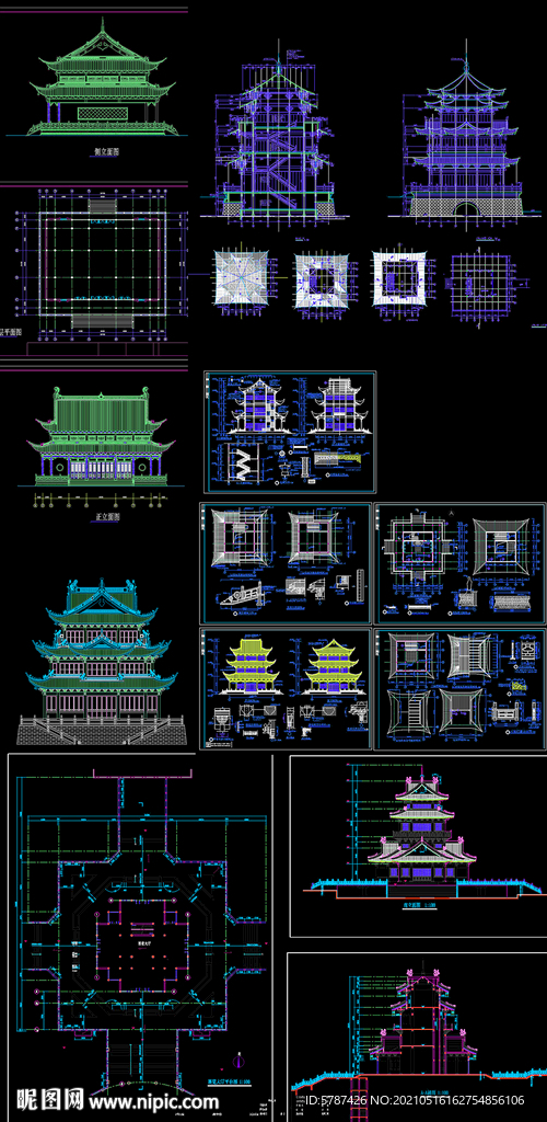 大雄宝殿建筑施工图