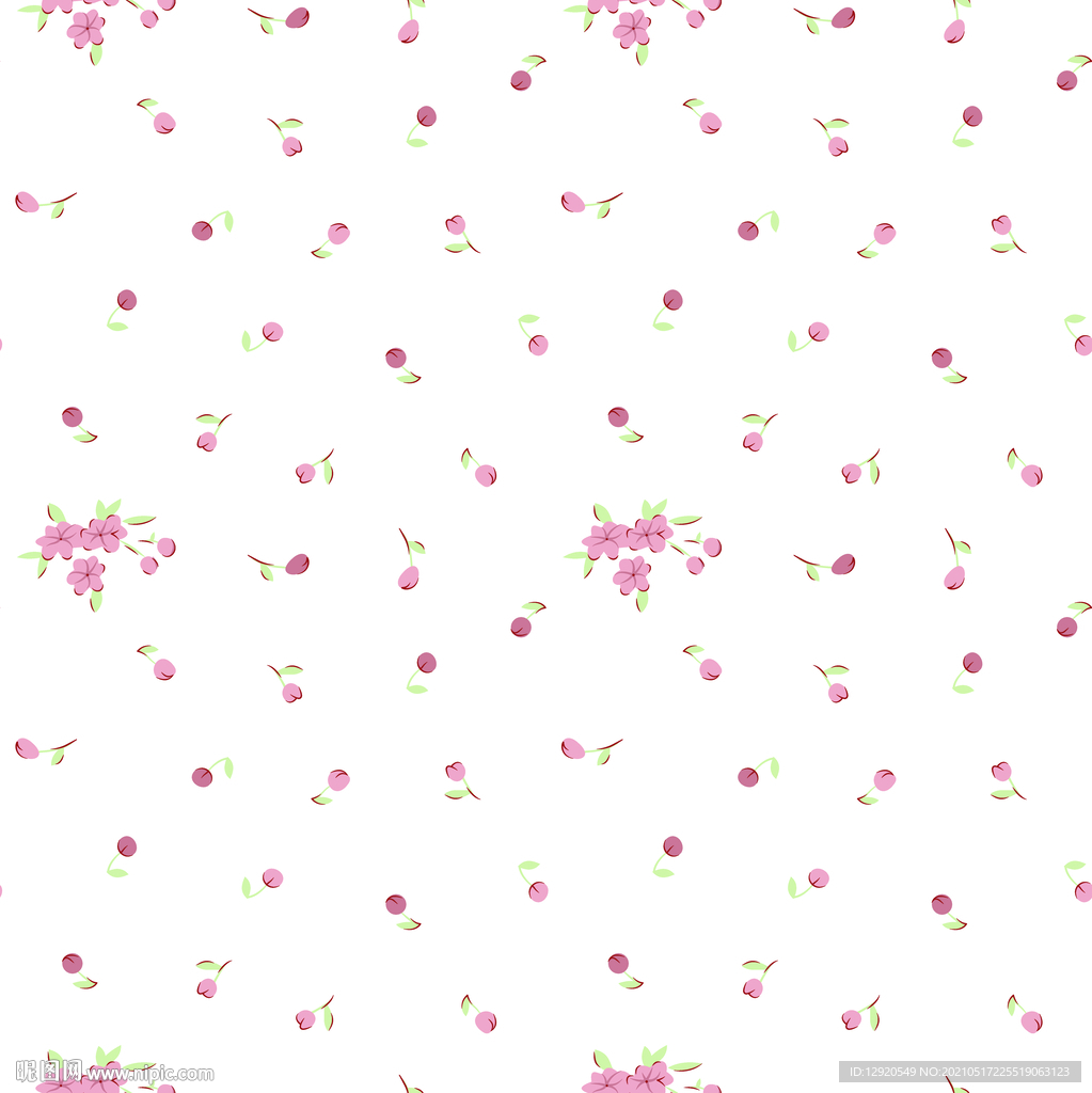 大牌小花碎花