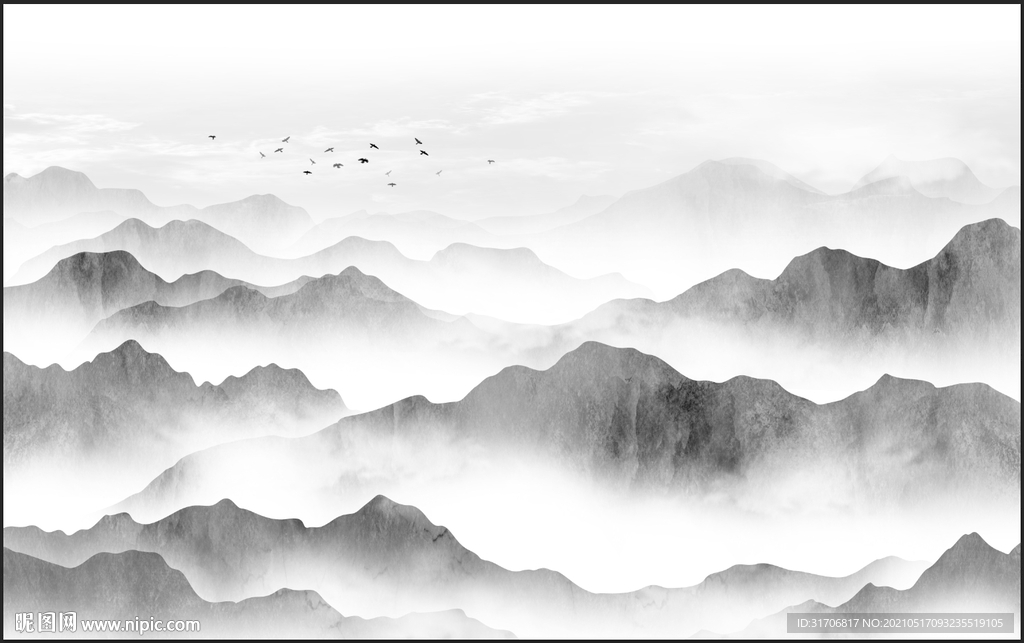 中式山水画