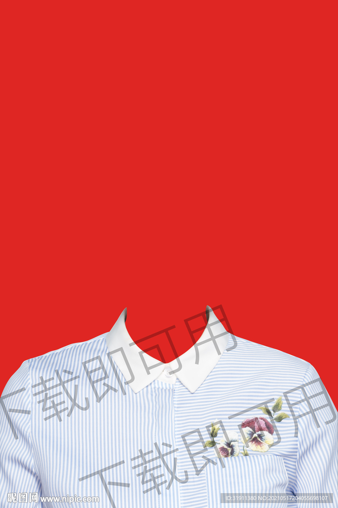 证件照衬衫