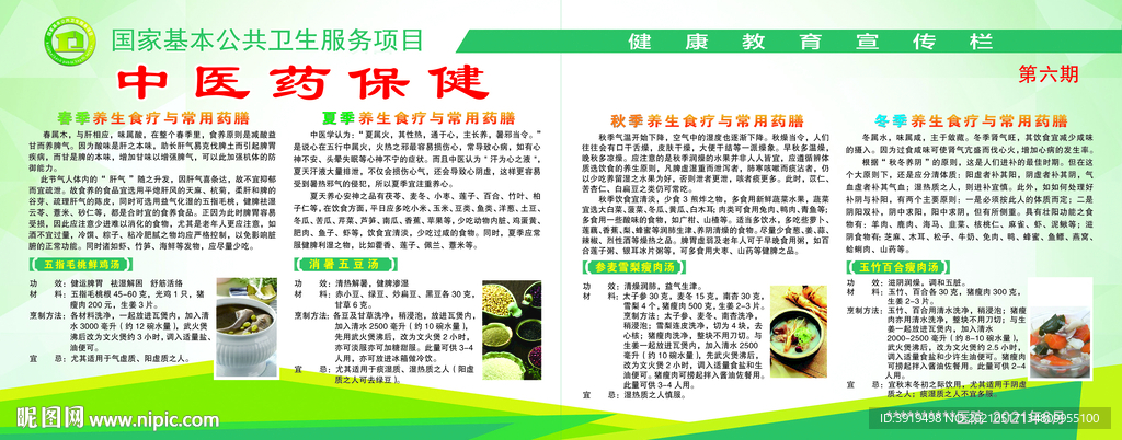 中医药保健健康教育宣传栏