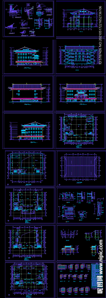 静音寺建筑施工图