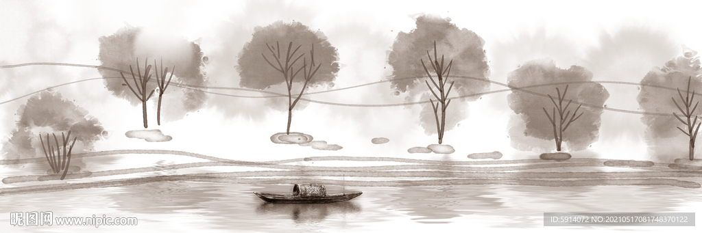 山水画 晶瓷画 新中式