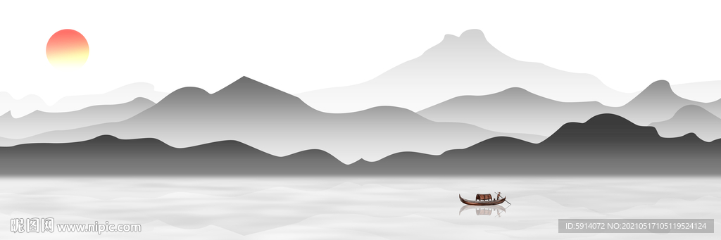 山水画 晶瓷画 新中式