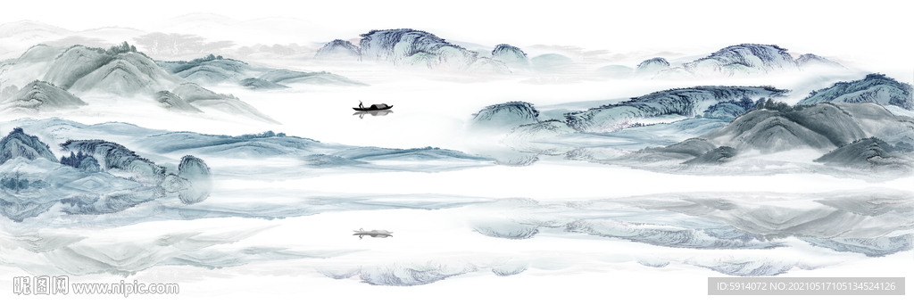 山水画 晶瓷画 新中式