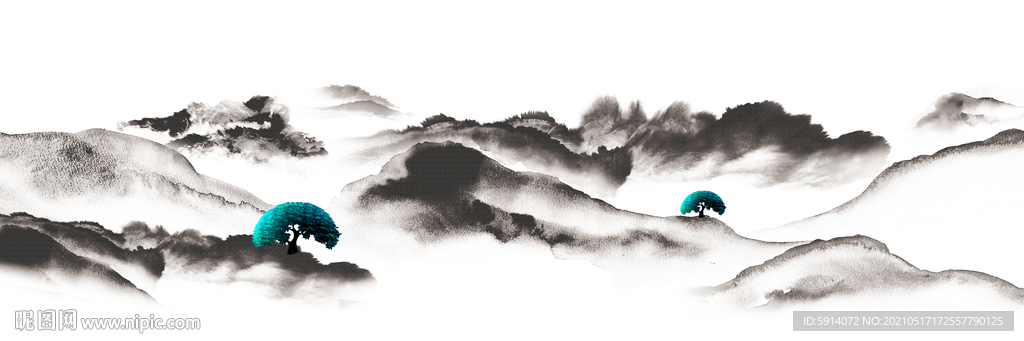 山水画 晶瓷画 新中式