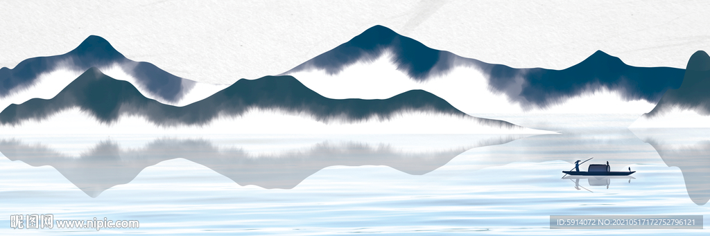 山水画 晶瓷画 新中式