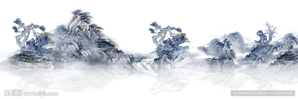 山水画 晶瓷画 新中式