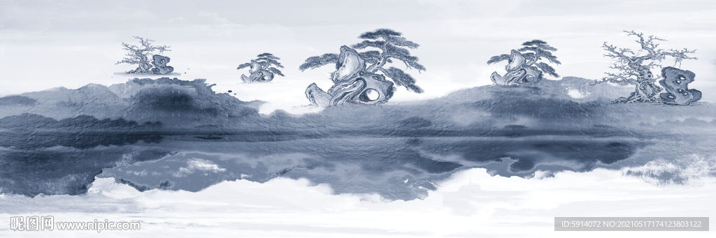山水画 晶瓷画 新中式