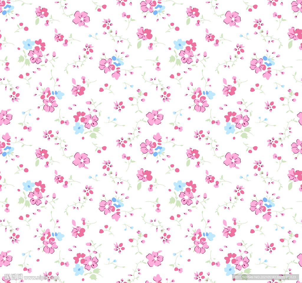 大牌碎花小花花朵