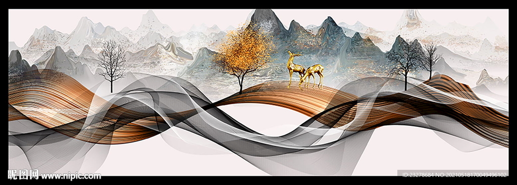 新中式装饰画图片