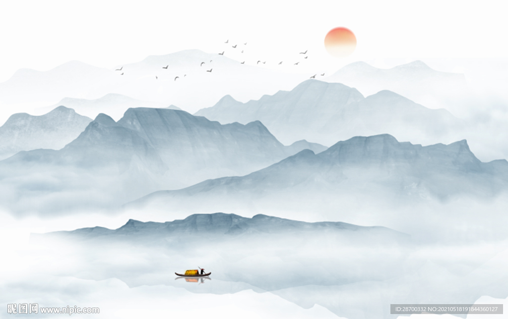水墨山水画