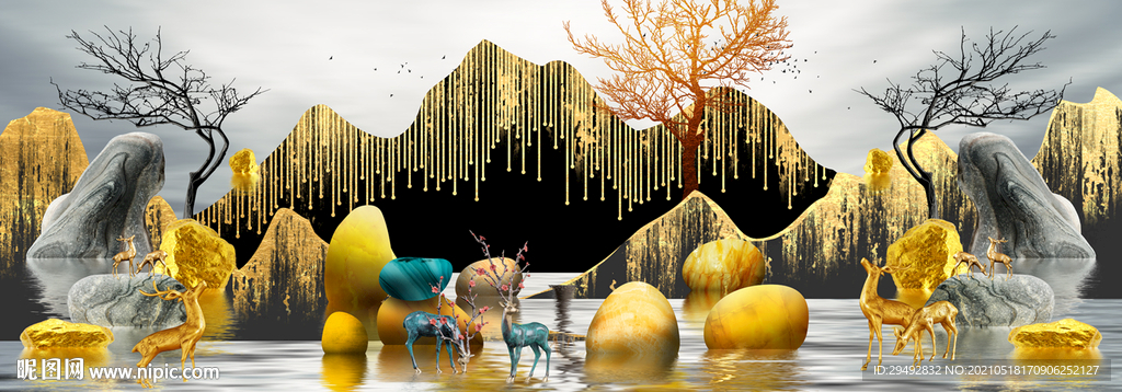 石来运转 金麋鹿 