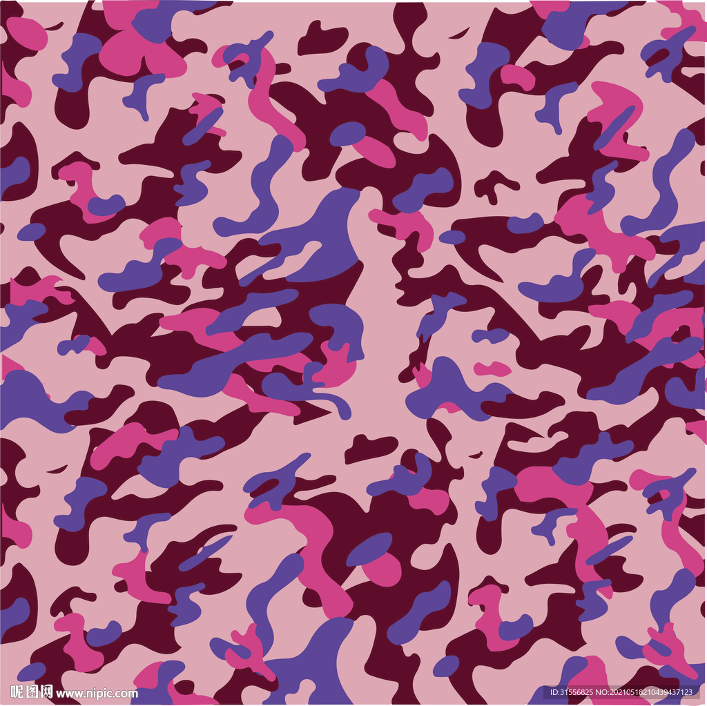 女款迷彩服底纹印刷