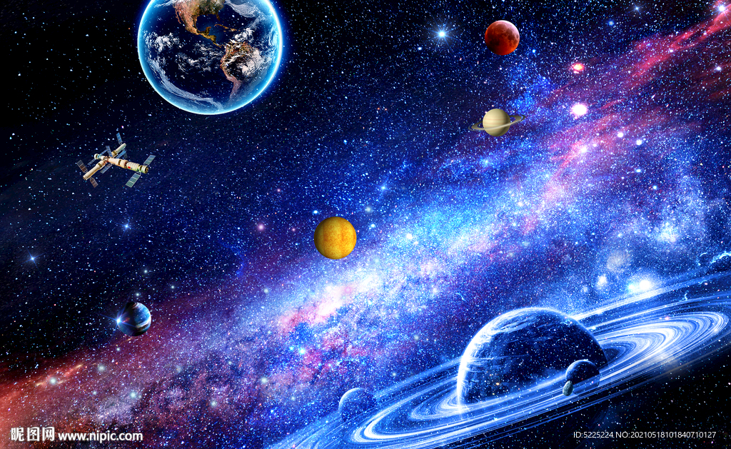 宇宙星空太阳系