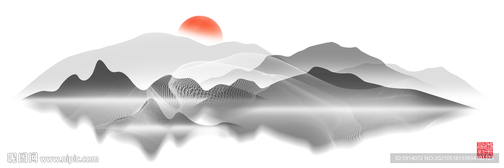 山水画 晶瓷画 新中式