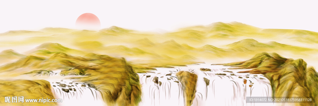 山水画 晶瓷画 新中式