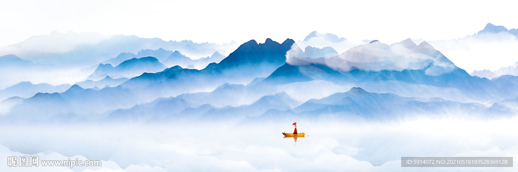 山水画 晶瓷画 新中式