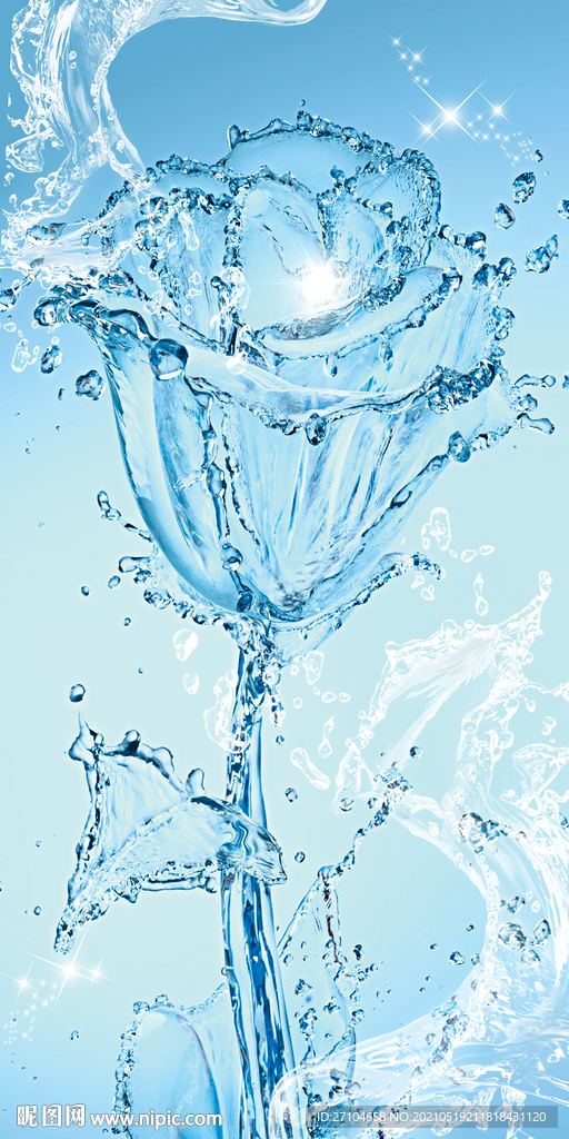 水中玫瑰清凉玄关