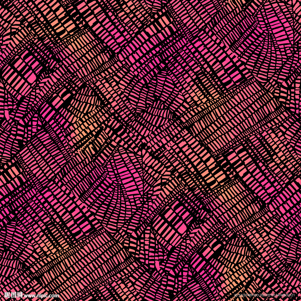 红色渐变乱线条