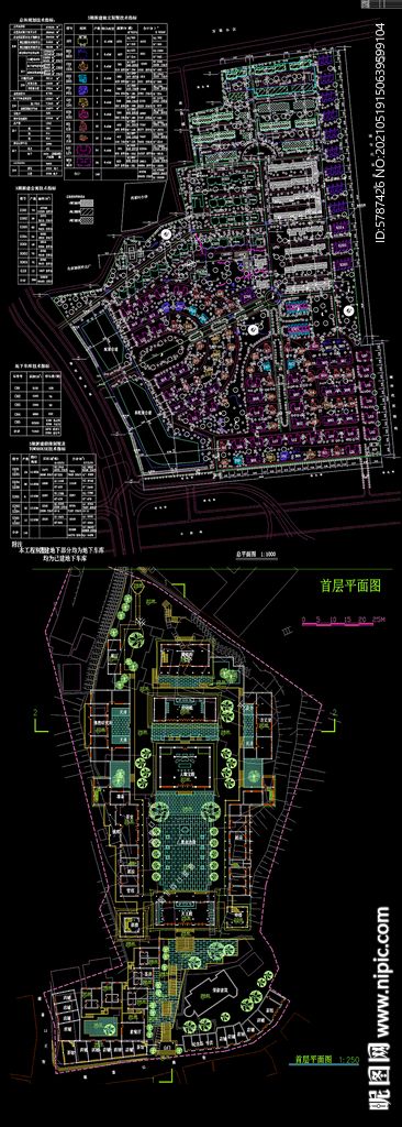  小区规划图纸