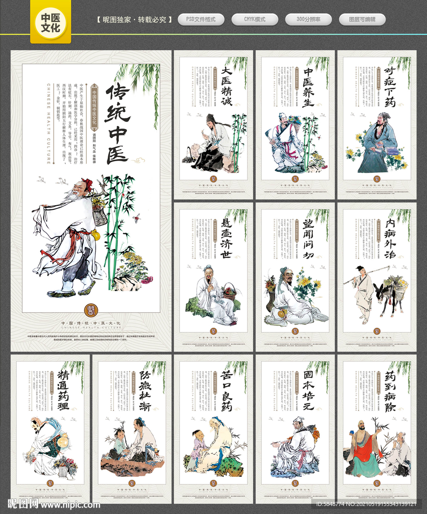 中医文化 中医展板