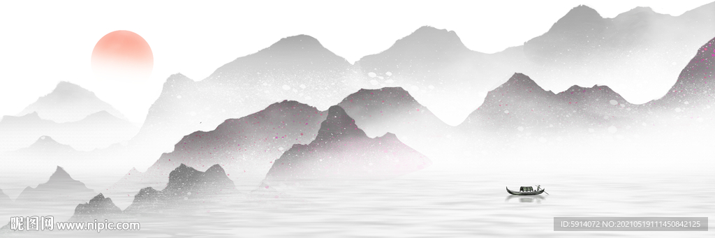 山水画 晶瓷画 新中式