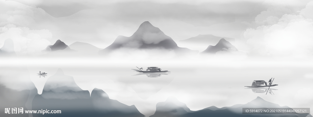 山水画 晶瓷画 新中式