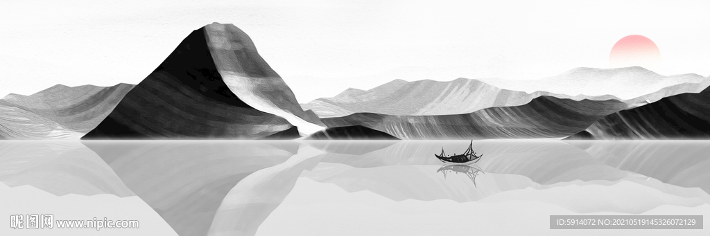 山水画 晶瓷画 新中式