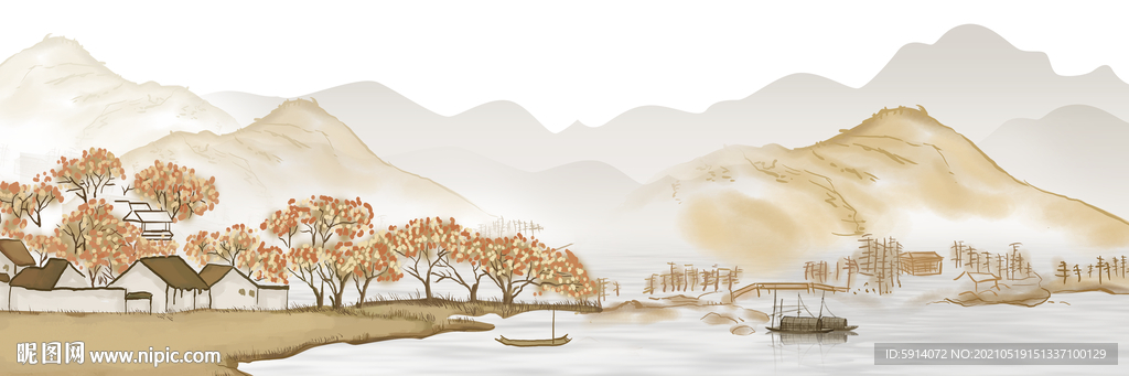 山水画 晶瓷画 新中式