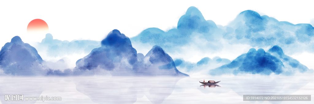 山水画 晶瓷画 新中式