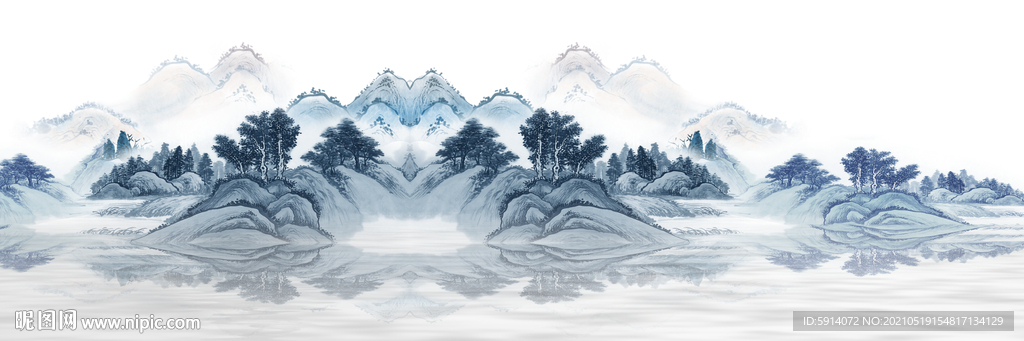 山水画 晶瓷画 新中式