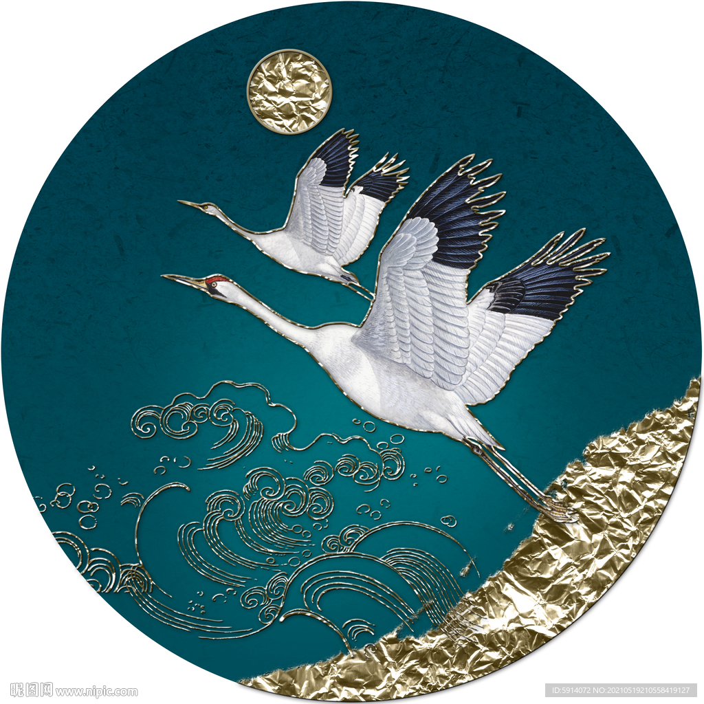 装饰画 晶瓷画 新中式