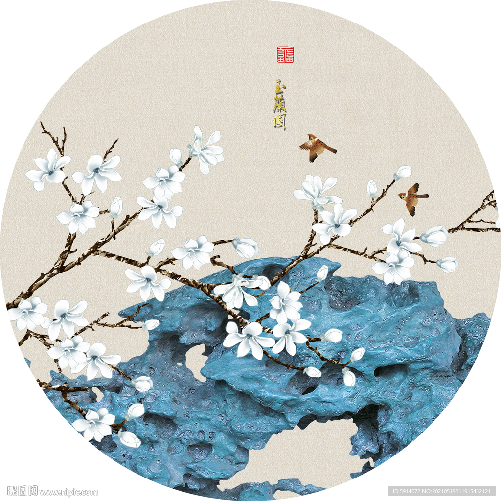 装饰画 晶瓷画 新中式