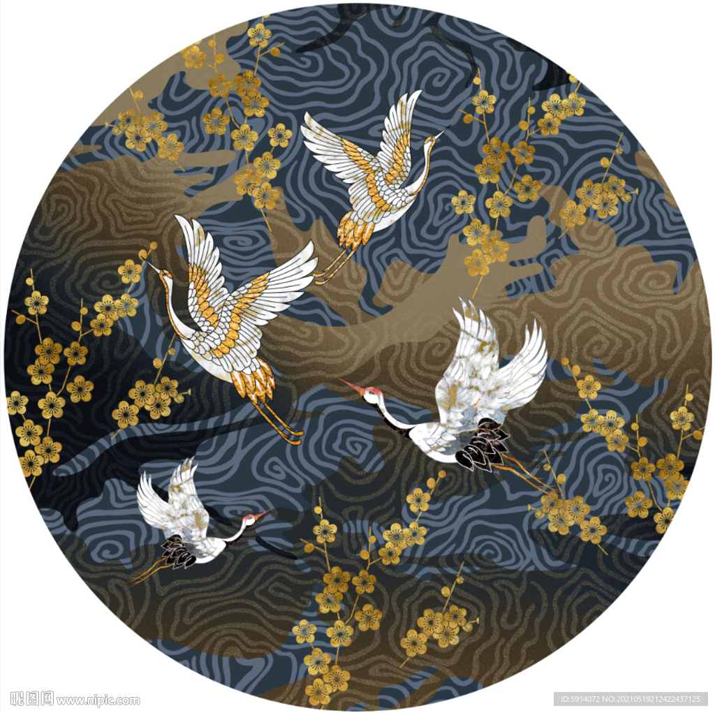 装饰画 晶瓷画 新中式