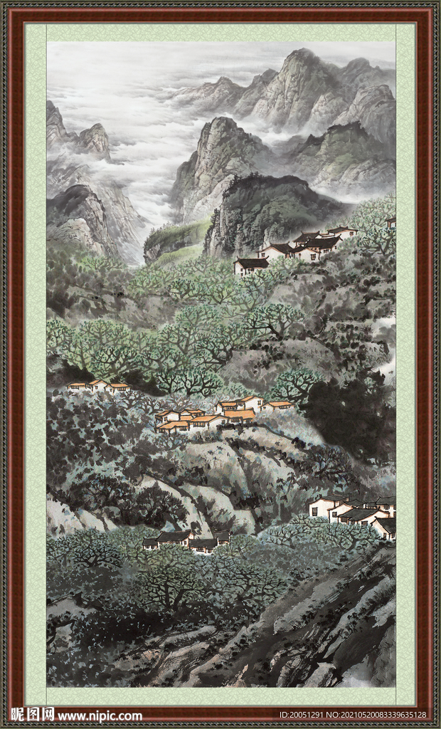装饰山水画