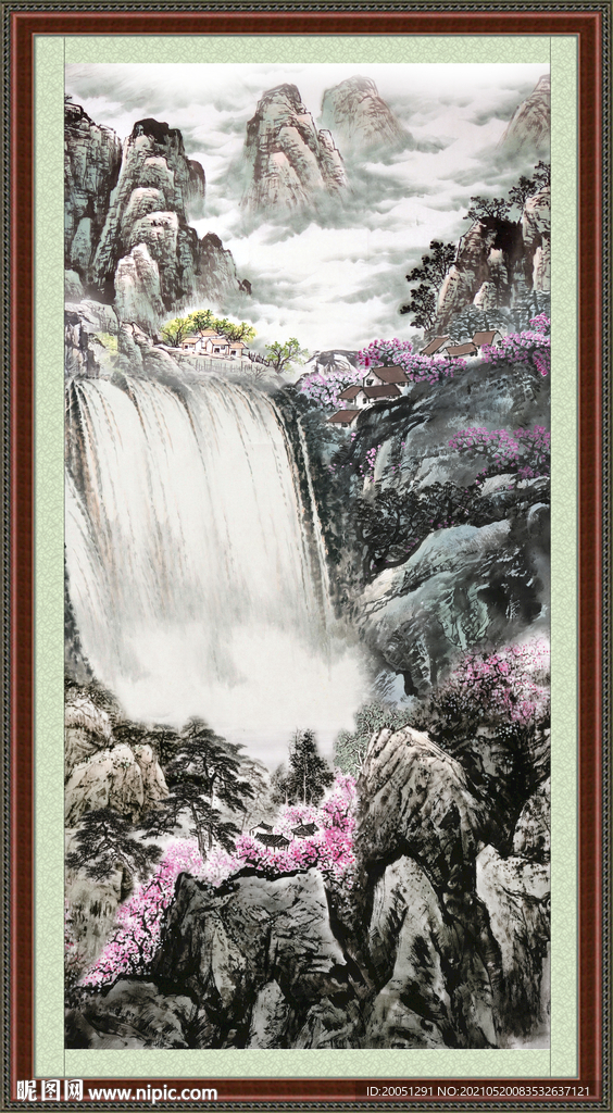装饰山水画