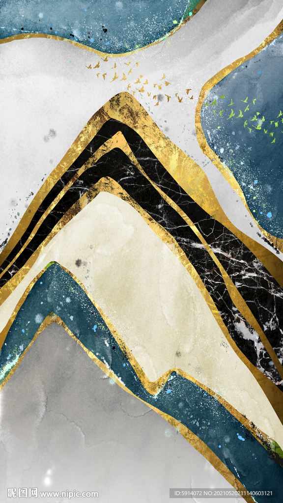 装饰画 晶瓷画 新中式