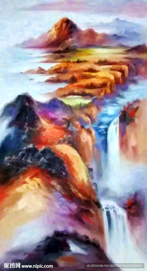 中式山水风景画