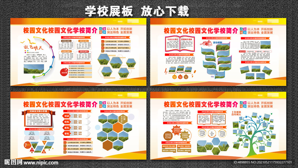 学校展板 校园文化