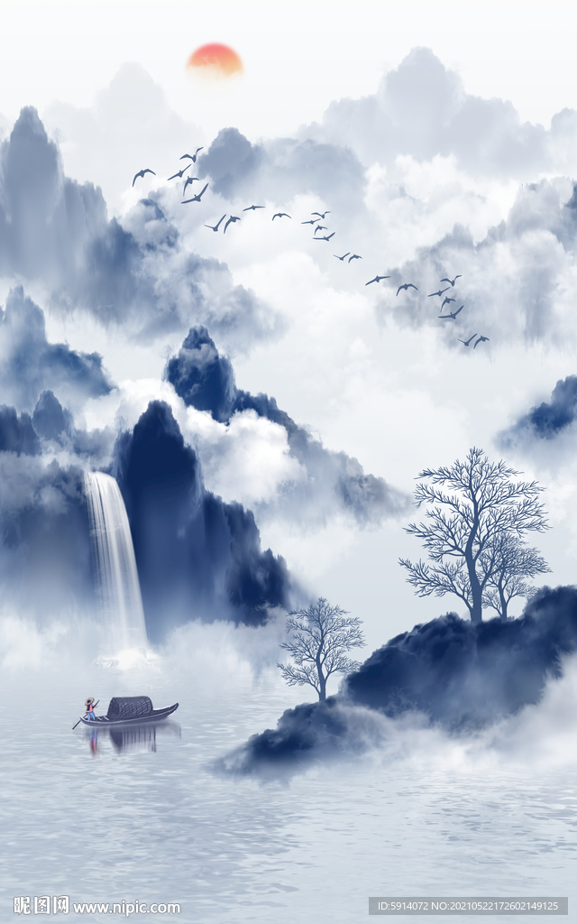 装饰画 晶瓷画 新中式