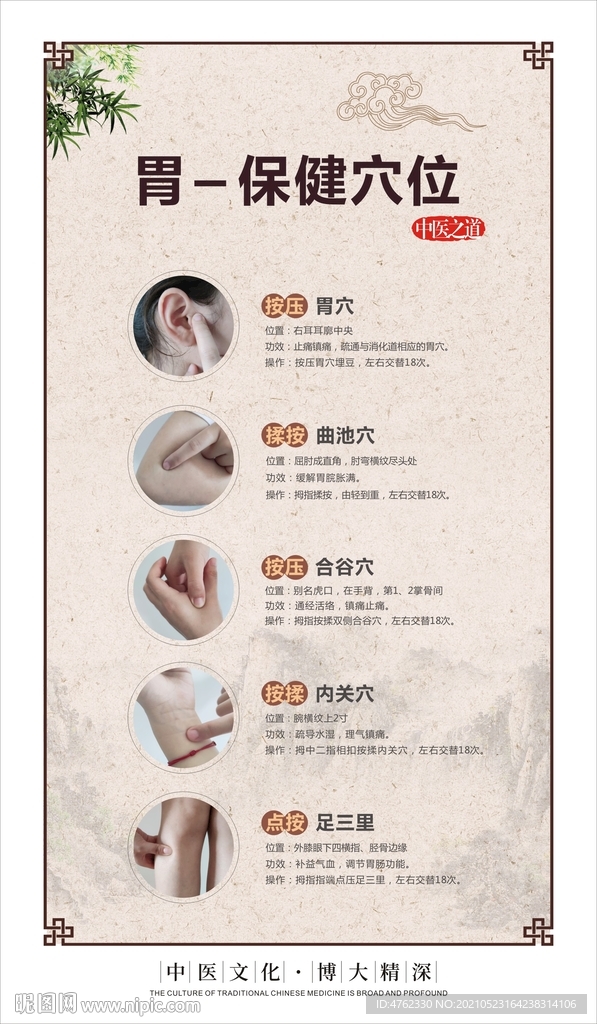 护胃保健养生穴位
