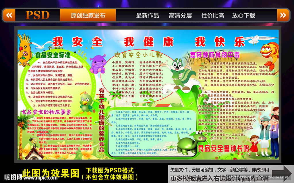 学校食品安全宣传栏